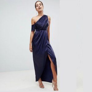 ASOS One Shoulder Satin Dress